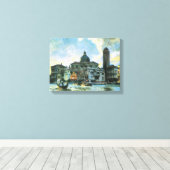 Palazzo Labia, Venetië door John Singer Sargent Canvas Afdruk (Insitu (Houten vloer))