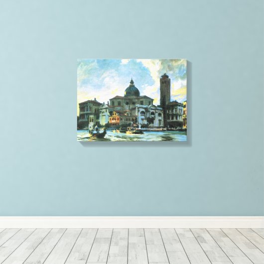 Palazzo Labia, Venetië door John Singer Sargent Canvas Afdruk (Insitu (Houten vloer))