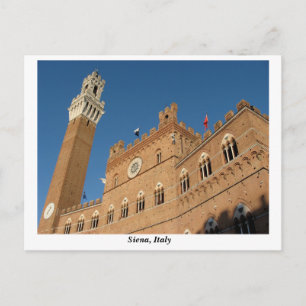 Palazzo Pubblico, Piazza del Campo, Siena Italië Briefkaart
