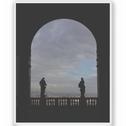 Palazzo Terzi in het prachtige Bergamo Sticker (Voorkant)