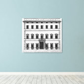 Palazzo van Alesandrino, Piazza SS Apostol Canvas Afdruk (Insitu (Houten vloer))