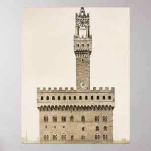 Palazzo Vecchio of de Palazzo della Signoria, Fl Poster