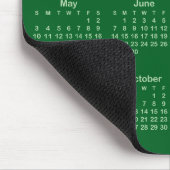 Pale and Forest Green 2026 Calendar Muismat (Hoek)