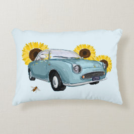 Pale Aqua Figaro accent pillow Accent Kussen