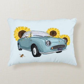 Pale Aqua Figaro accent pillow Accent Kussen