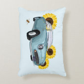 Pale Aqua Figaro accent pillow Accent Kussen (Voorkant(Verticaal))