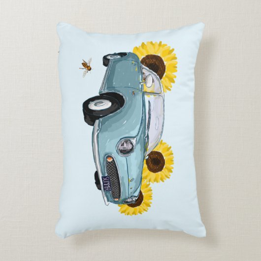 Pale Aqua Figaro accent pillow Accent Kussen (Voorkant(Verticaal))