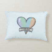 Pale Aqua Figaro accent pillow Accent Kussen (Achterkant)