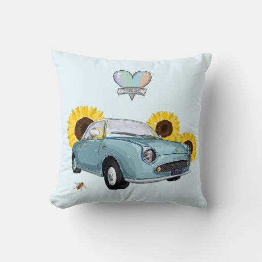 Pale Aqua Figaro pillow Kussen (Voorkant)