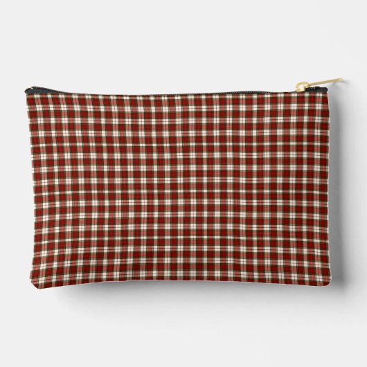 Pale Beige and Red Plaid Etui (Achterkant)