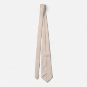 Pale Beige Spring And Summer Solid Color Stropdas (Achterkant)