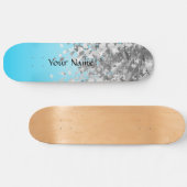 Pale blue and vervalglitter skateboard (Horizontaal)