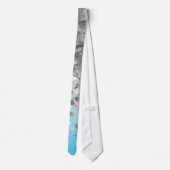 Pale blue and vervalglitter stropdas (Achterkant)
