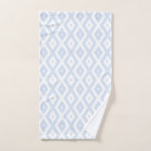Pale blue and white diamond pattern bad handdoek (Handdoek)
