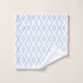 Pale blue and white diamond pattern bad handdoek (Wasdoekje)