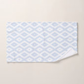 Pale blue and white diamond pattern bad handdoek (Handdoek)