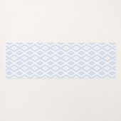 Pale blue and white diamond pattern yogamat (Achterkant (horizontaal))