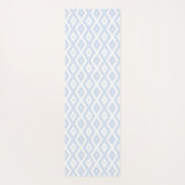 Pale blue and white diamond pattern yogamat (Achterkant)