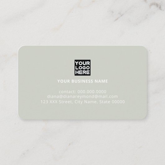 Pale Blue Business Card  with World Map and Plane Visitekaartje (Achterkant)