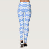 Pale blue diamond pattern leggings (Achterkant)