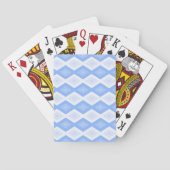 Pale blue diamond pattern pokerkaarten (Achterkant)