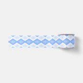 Pale blue diamond pattern satijnen lint (Voorkant)