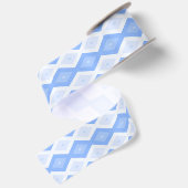 Pale blue diamond pattern satijnen lint (Achterkant)