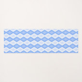 Pale blue diamond pattern yogamat (Achterkant (horizontaal))