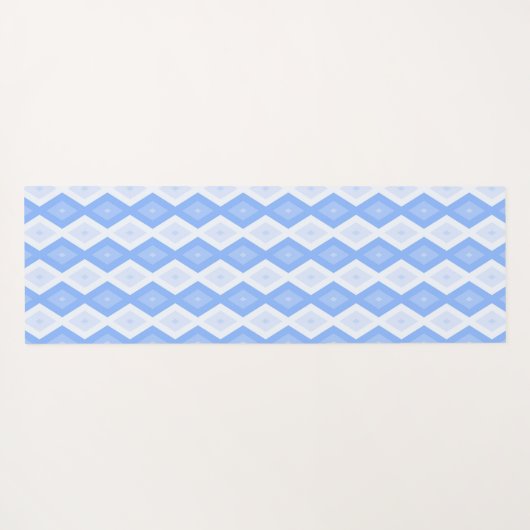 Pale blue diamond pattern yogamat (Achterkant (horizontaal))