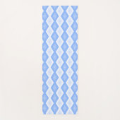Pale blue diamond pattern yogamat (Voorkant)
