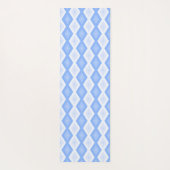 Pale blue diamond pattern yogamat (Achterkant)