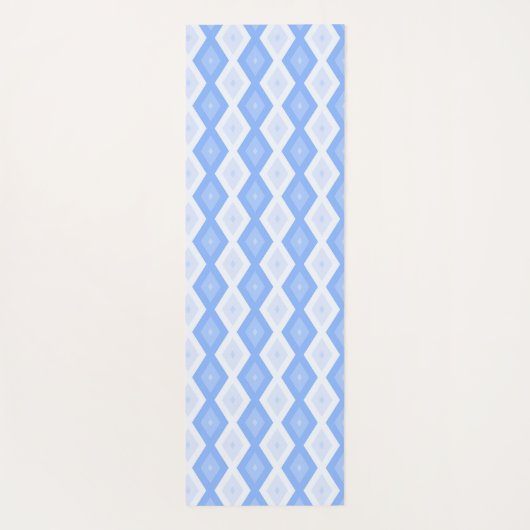 Pale blue diamond pattern yogamat (Achterkant)