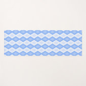 Pale blue diamond pattern yogamat (Voorkant (horizontaal))