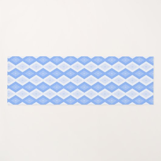 Pale blue diamond pattern yogamat (Voorkant (horizontaal))