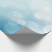 Pale Blue Kerstmis  Cadeaupapier (Hoek)