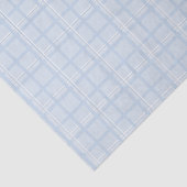 Pale Blue Plaid Tissue Paper (Light Blue Check) Tissuepapier (Detail)