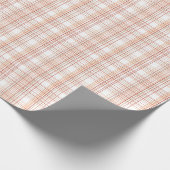 Pale Blush Pink and Tan Geometric Plaid Cadeaupapier (Hoek)