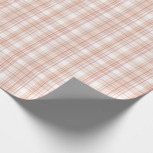 Pale Blush Pink and Tan Geometric Plaid Cadeaupapier (Hoek)