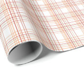 Pale Blush Pink and Tan Geometric Plaid Cadeaupapier (Rol Hoek)