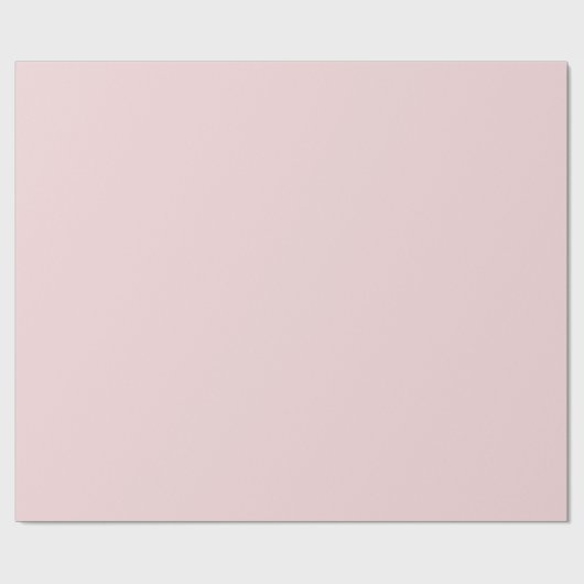 Pale Blush Pink Solid Cadeaupapier (Vlak)