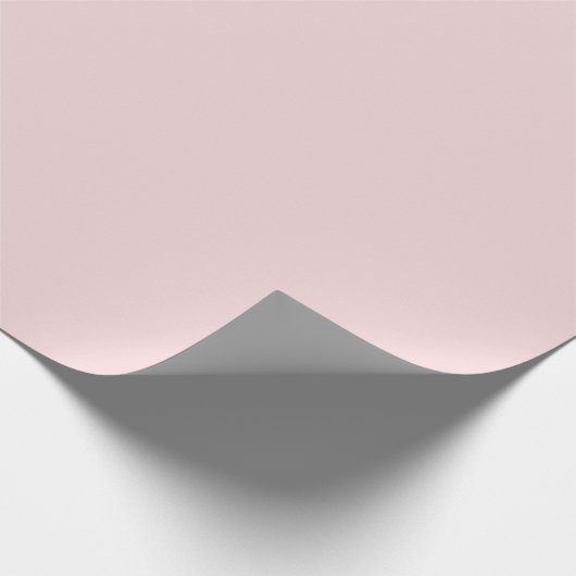 Pale Blush Pink Solid Cadeaupapier (Hoek)