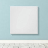 Pale Gray Geometric Pattern - Summer Decor Canvas Afdruk (Insitu (Houten vloer))