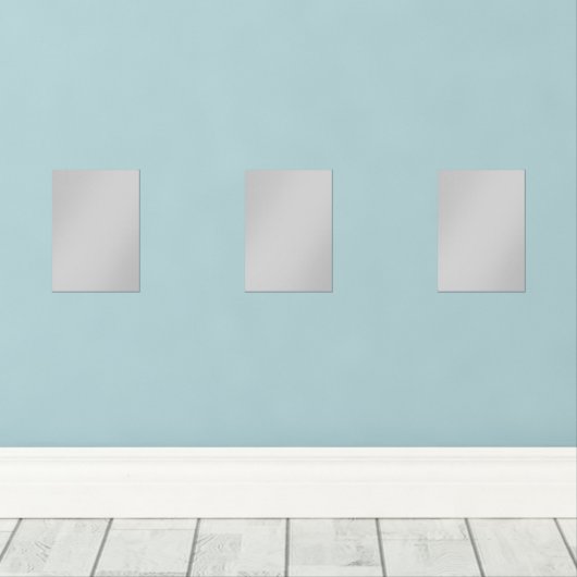 Pale Gray Geometric Pattern - Summer Decor Muurkunst Sets (Houten vloer)