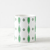 Pale Green geometric pattern coffee mug Koffiemok (Center)