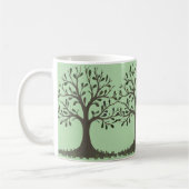 🌳 Pale Green Tree of Life Coffee Mug Koffiemok (Links)