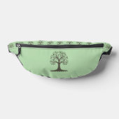 🌳 Pale Green Tree of Life Fanny Pack - Travel Heuptasje (Liggend)