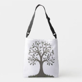 🌳 Pale Green Tree of Life Tote Bag - Reversibel (Achterkant)