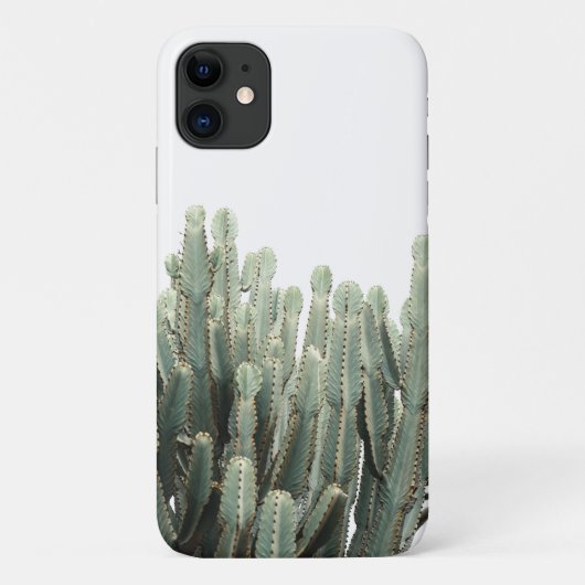 Pale Groene Succulente Cactus Plant iPhone 11 Hoes (Achterkant)