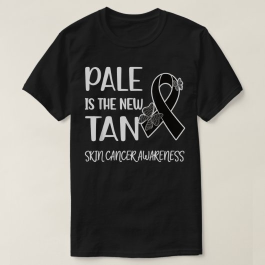 Pale Is The New Tan  Skin Cancer Survivor Melanoma T-shirt (Design voorkant)