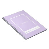 Pale Lavender Purple Block Quote Classic Notitieboek (Rechterzijde)